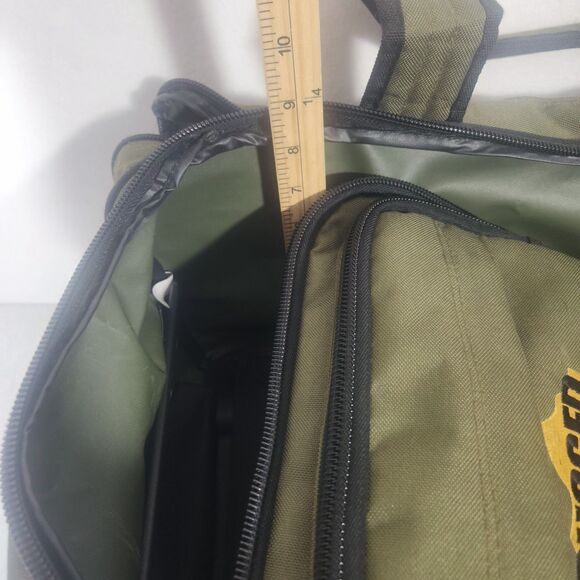 Rugged Gear Rolling Duffel Backpack 96L Green Black Wheels Travel Hiking Bag - Picture 6 of 12